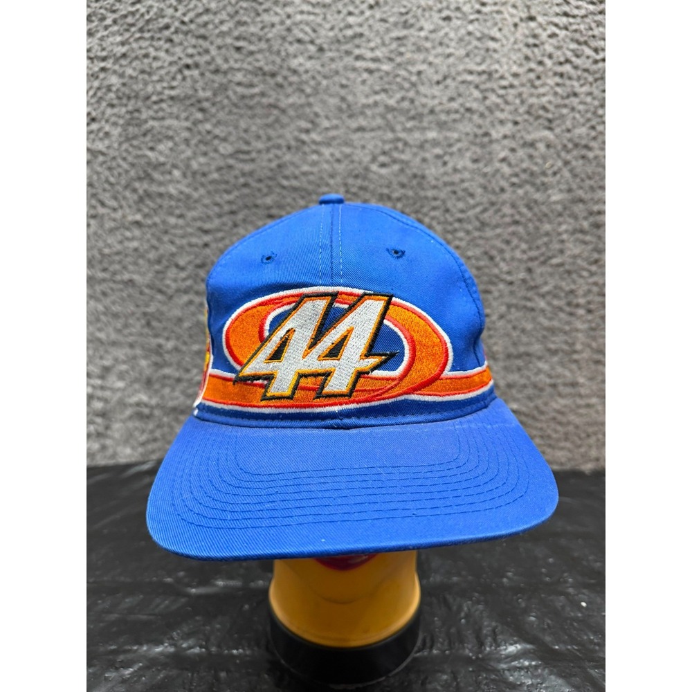 Vintage 90s Kyle Petty #44 Mattel Hot Wheels Nascar Snapback Cap Blue One Size